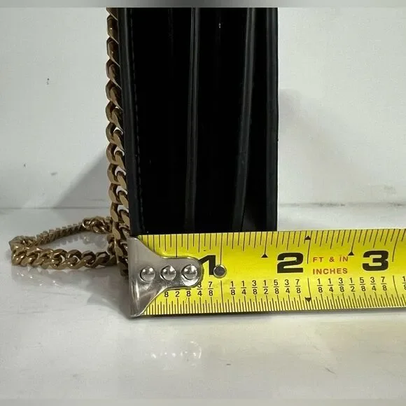 Saint Laurent Uptown Chain Wallet in Black Patent Leather - Picture 12 of 12